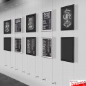 Wall-to-Wall Chalk Writing Board Hanging Kit (Cable Display)