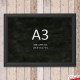 Wall-to-Wall BLACK Chalk Writing Board Hanging Kit (Cable Display)