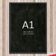 Wall-to-Wall BLACK Chalk Writing Board Hanging Kit (Cable Display)