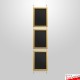 Wall-to-Wall GOLD Chalk Writing Board Hanging Kit (Cable Display)