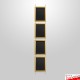 Wall-to-Wall GOLD Chalk Writing Board Hanging Kit (Cable Display)