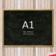 Wall-to-Wall GOLD Chalk Writing Board Hanging Kit (Cable Display)