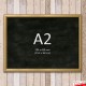 Wall-to-Wall GOLD Chalk Writing Board Hanging Kit (Cable Display)