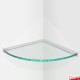 Glass Corner Shelves (Straight or Round Shelf)