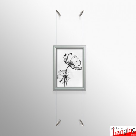 Silver Snap Frame & Wall Cables Kit A4