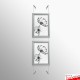 Silver Snap Frame & Wall Cables Kit A4
