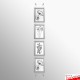 Silver Snap Frame & Wall Cables Kit A4