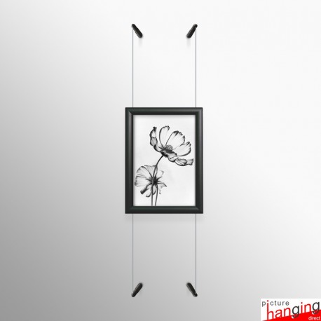 Black Snap Frame & Wall Cables Kit A4