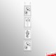 White Snap Frame & Wall Cables Kit A4