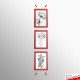 Red Snap Frame & Wall Cables Kit A4