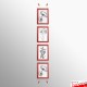 Red Snap Frame & Wall Cables Kit A4
