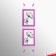 Pink Snap Frame & Wall Cables Kit A4