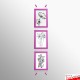 Pink Snap Frame & Wall Cables Kit A4