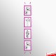 Pink Snap Frame & Wall Cables Kit A4