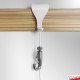 White Moulding & Self-Locking Captain Hook Security Kit