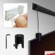 All Black Panel Hanging Kits for Jrail Crail Prail Black Picture Rails