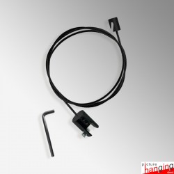 All Black Panel Hanging Kits for Jrail Crail Prail Black Picture Rails
