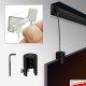 All Black Panel Hanging Kits for Jrail Crail Prail Black Picture Rails