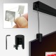 All Black Panel Hanging Kits for Jrail Crail Prail Black Picture Rails