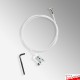 All White Panel Hanging Kit for Cliprail White Picture Rails
