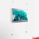 Hanging Steel Plate Art / Metal Print 'Ceiling-to-Wall' Cable Kit