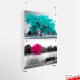 Hanging Steel Plate Art / Metal Print 'Ceiling-to-Wall' Cable Kit