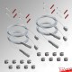 Cable Hanging Shelves Kit, Ceiling-to-Floor Cables For Shelving With Holes (Fittings Only)