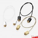 Ceiling-to-Frame Coloured Cable Kit, 2m Length (Black White Gold)