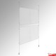 2A4 Poster Panel & Ready-Made Cable Kit (Ceiling-to-Floor)