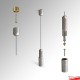 2A4 Poster Panel & Ready-Made Cable Kit (Ceiling-to-Floor)
