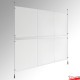 3A4 Poster Panel & Ready-Made Cable Kit (Ceiling-to-Floor)