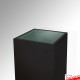 Black Display Plinth (Wood Monolith Stand 1M)