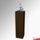 Brown Display Plinth (Wood Monolith Stand 1M)