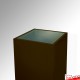 Brown Display Plinth (Wood Monolith Stand 1M)