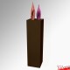 Brown Display Plinth (Wood Monolith Stand 1M)