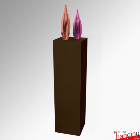 Brown Display Plinth (Wood Monolith Stand 1M)