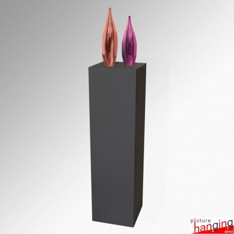 Silver Display Plinth (Wood Monolith Stand 1M)