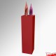 Red Display Plinth (Wood Monolith Stand 1M)