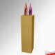 Gold Display Plinth (Wood Monolith Stand 1M)