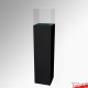 Black Display Plinth (Wood Monolith Stand 1M)