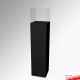 Black Display Plinth (Wood Monolith Stand 1M)