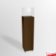 Brown Plinth On Wheels (Lockable Castors)