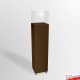 Brown Plinth On Wheels (Lockable Castors)