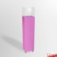 Pink Plinth On Wheels (Lockable Castors)