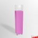 Pink Plinth On Wheels (Lockable Castors)