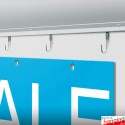 Banner Hanging Kit for Urail Ceiling Picture Rails (Track Included)