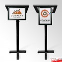 Black Lectern With Frame & Clear Placemat (A4 A3 A2 A1 Branding Display)