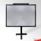 Black Lectern With Frame & Clear Placemat (A4 A3 A2 A1 Branding Display)