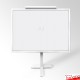 White Lectern With Frame & Clear Placemat (A4 A3 A2 A1 Branding Display)