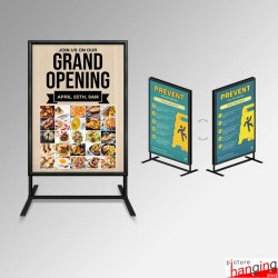 Double-sided Freestanding Pavement Sign Stand (A1 & A0 Poster Display)